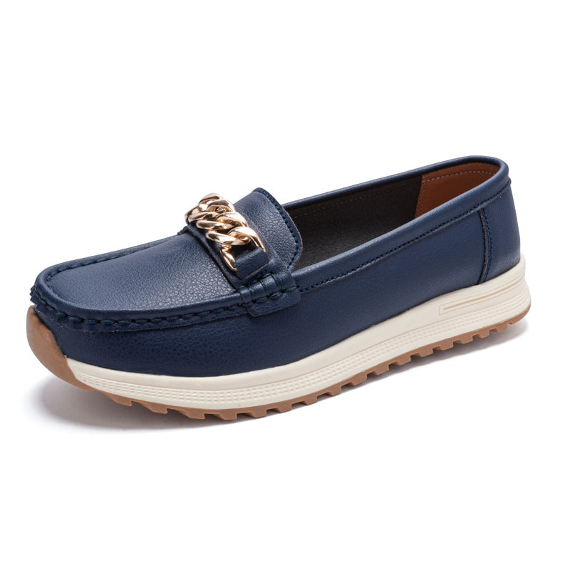 Women's Fashion Personality One Pedal Loafer ALPHIA