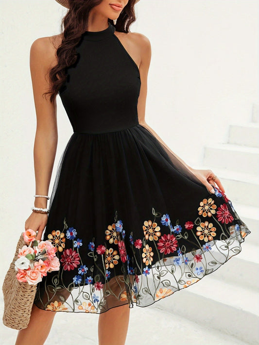 Cutout Grecian Neck Mini Dress - Classique Collection