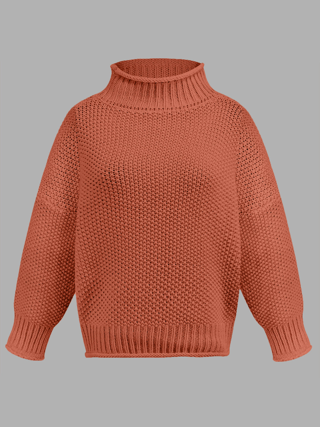 Turtleneck Long Sleeve Sweater - ClassiQ