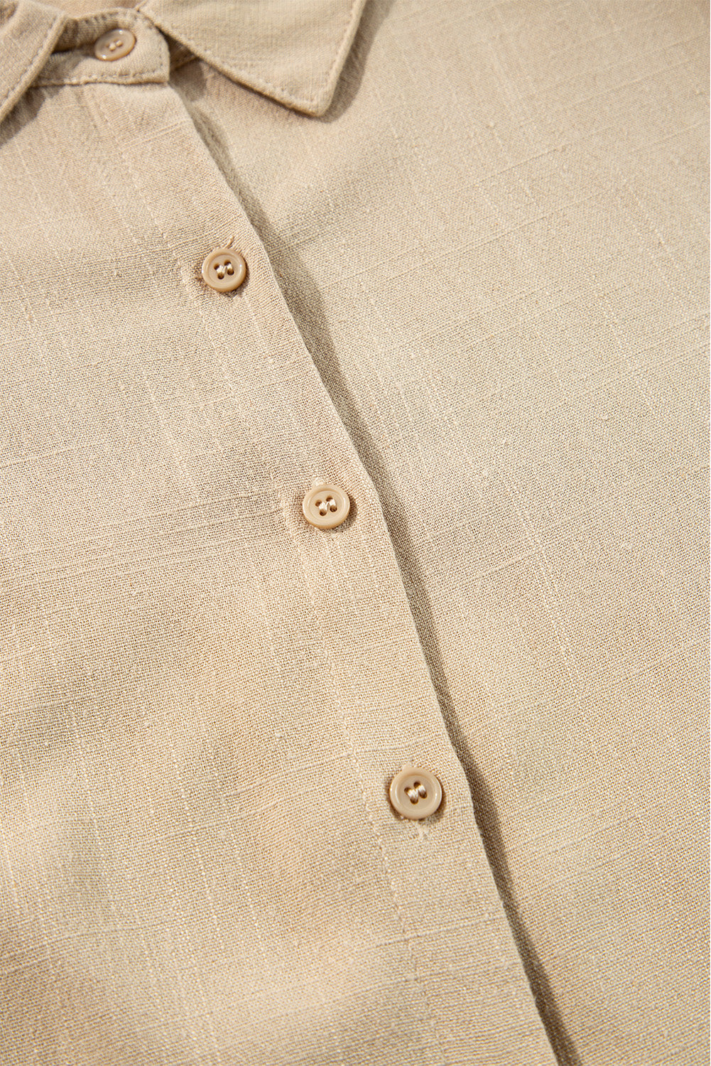 Tiered Collared Neck Balloon Sleeve Shirt Dress - Classique Collection