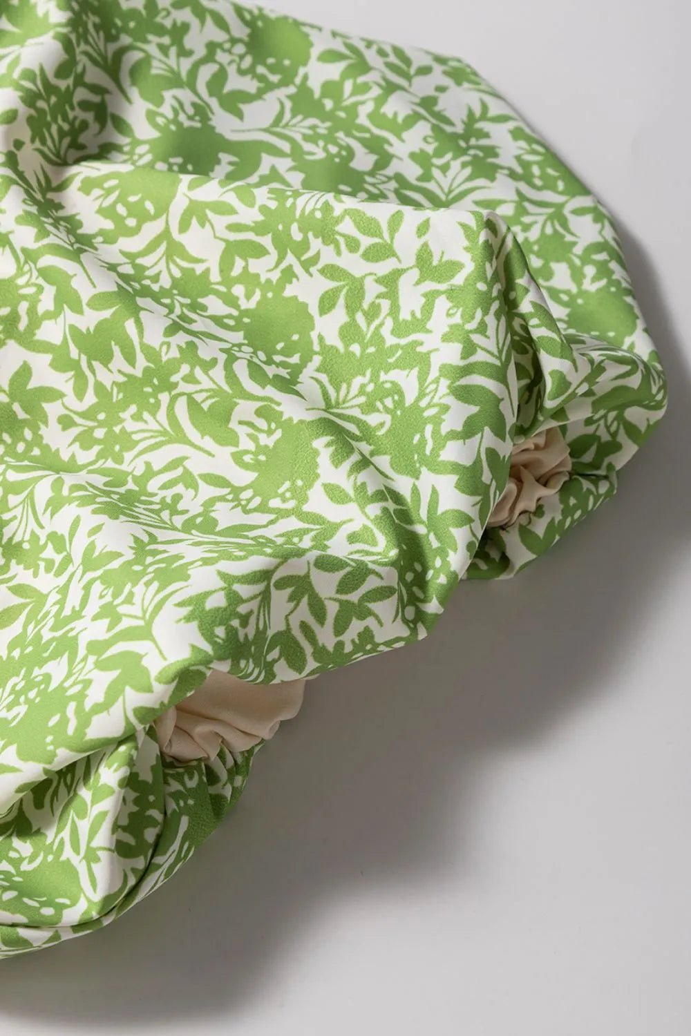 Floral Ruffle Puff Short Sleeve Frilled Notched Blouse