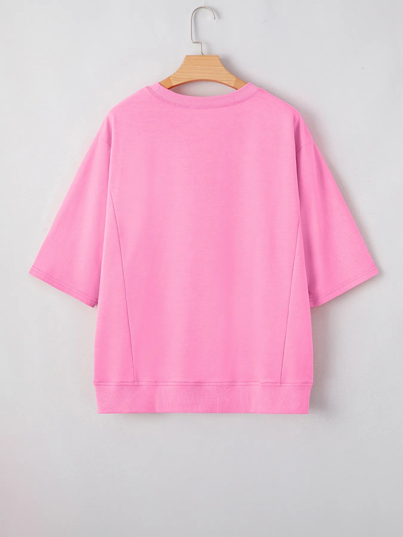Flower Oversized Round Neck T-Shirt