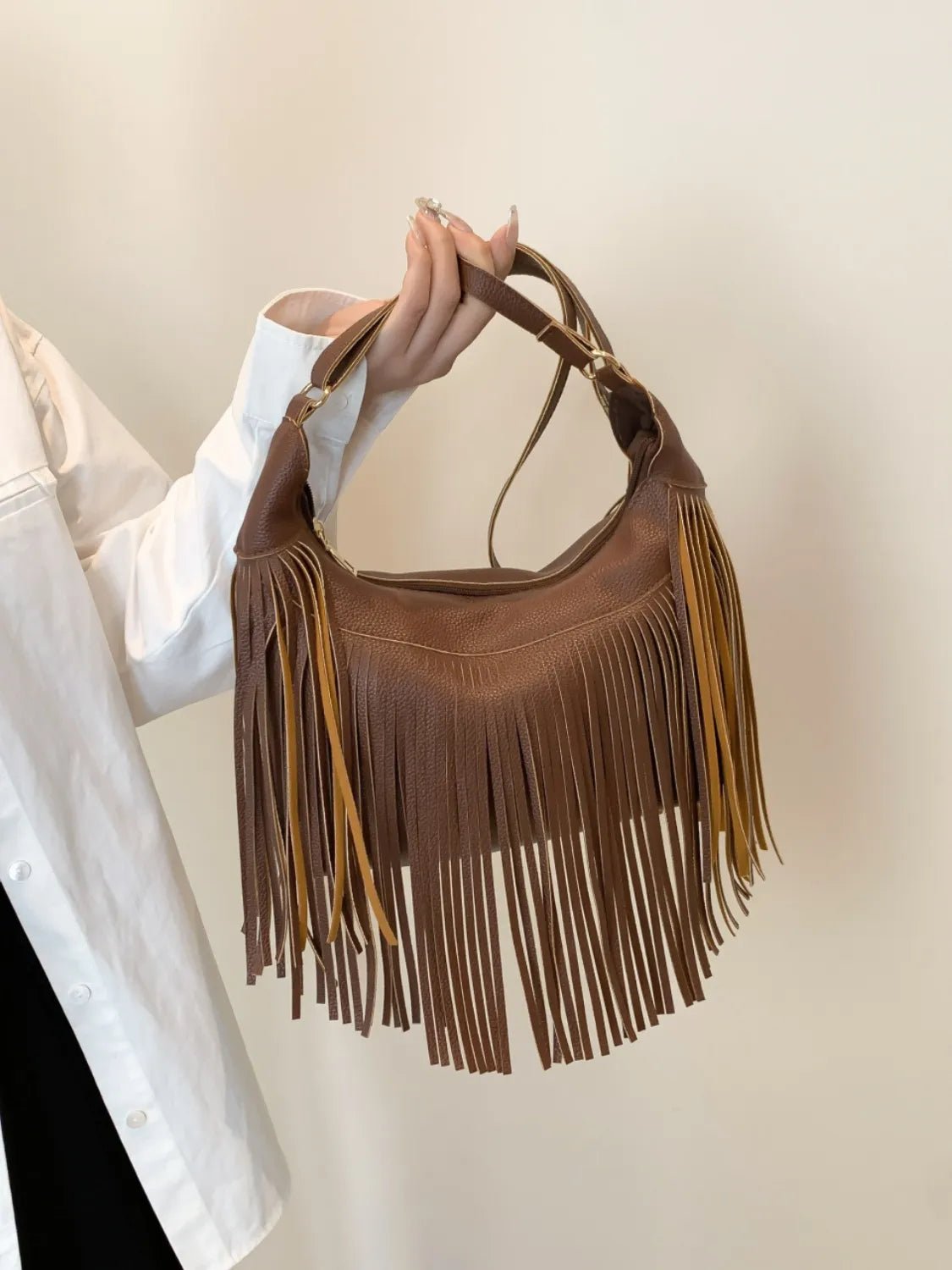 Fringe PU Leather Shoulder BagBag