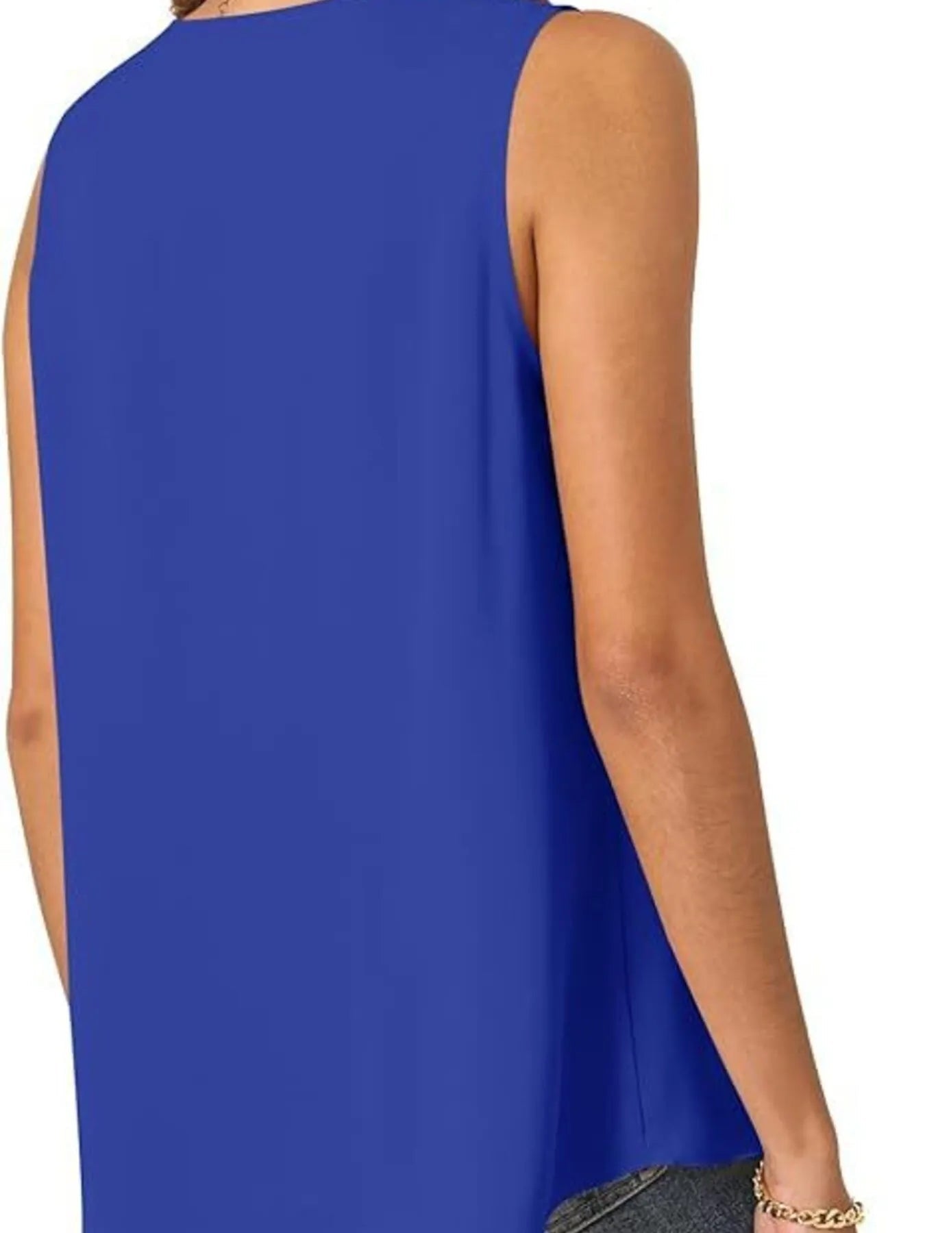 Full Size V - Neck Sleeveless Tank Top Plus SizeTop