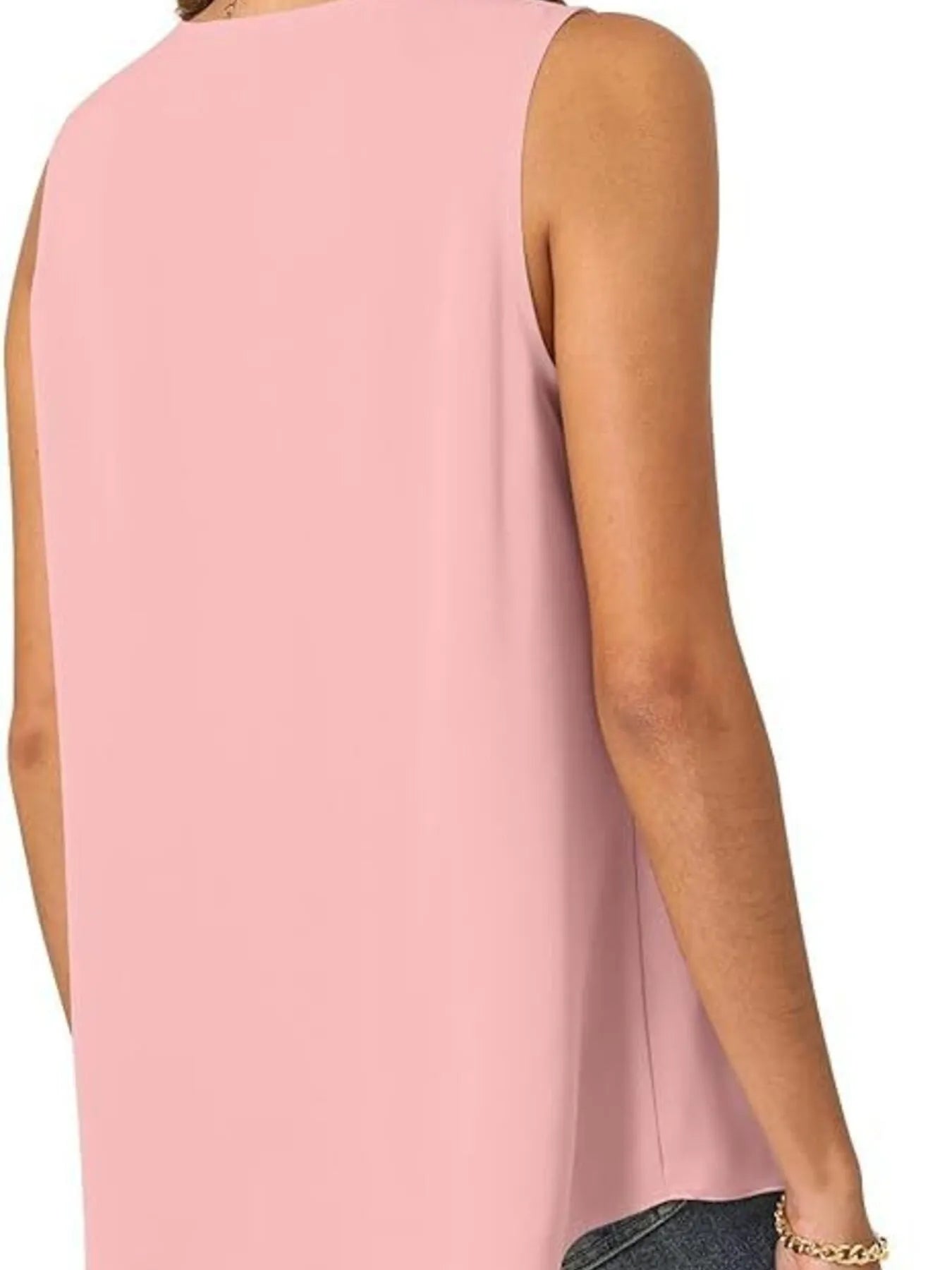 Full Size V - Neck Sleeveless Tank Top Plus SizeTop