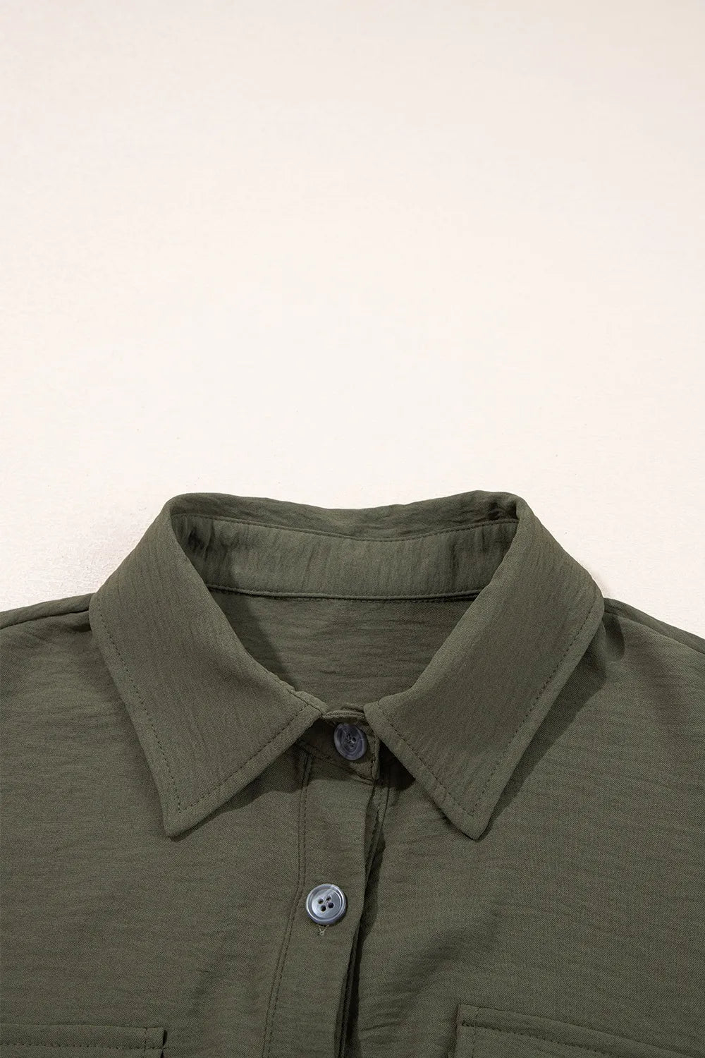 Half Button Belted Utility Short Sleeve Jumpsuit