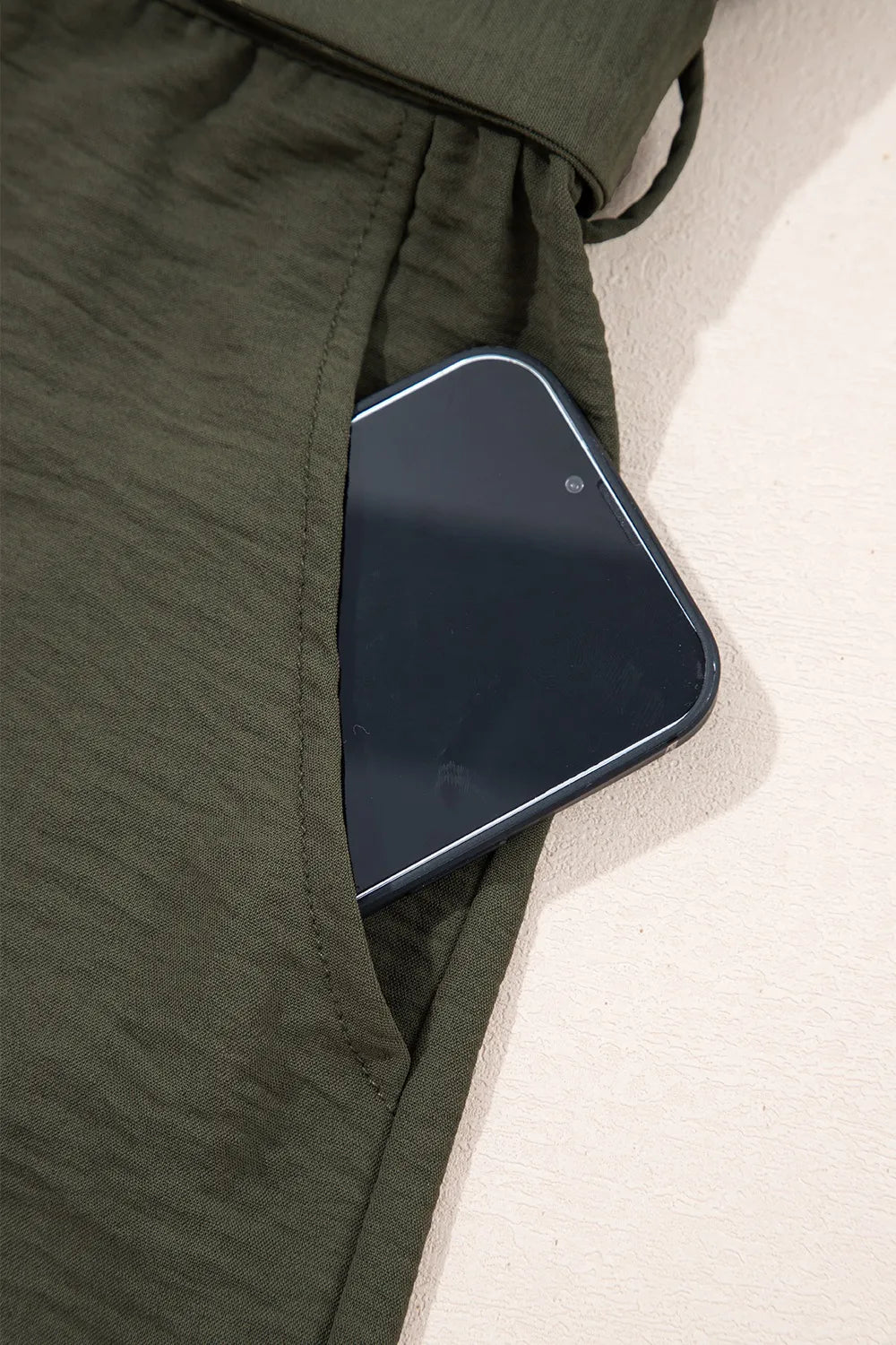 Half Button Belted Utility Short Sleeve Jumpsuit