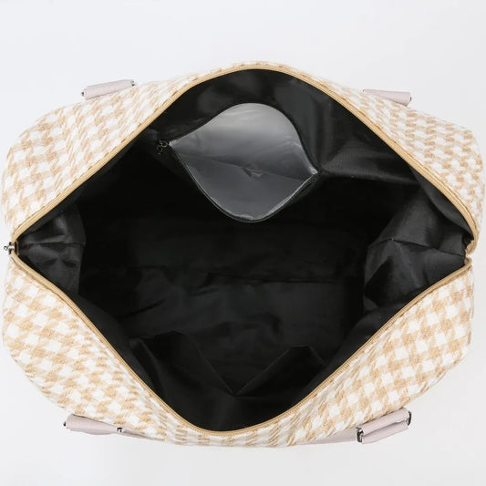 Houndstooth Canvas Travel BagBag