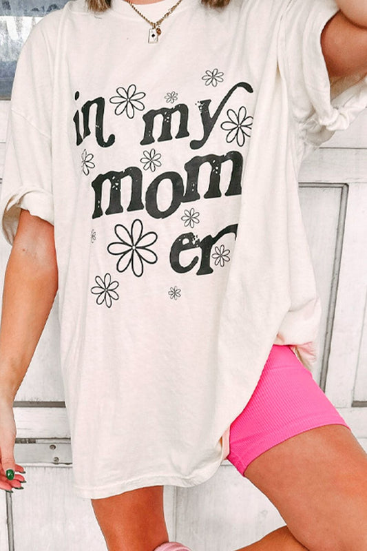 IN MY MOM ERA Round Neck Short Sleeve T-Shirt - ClassiQ