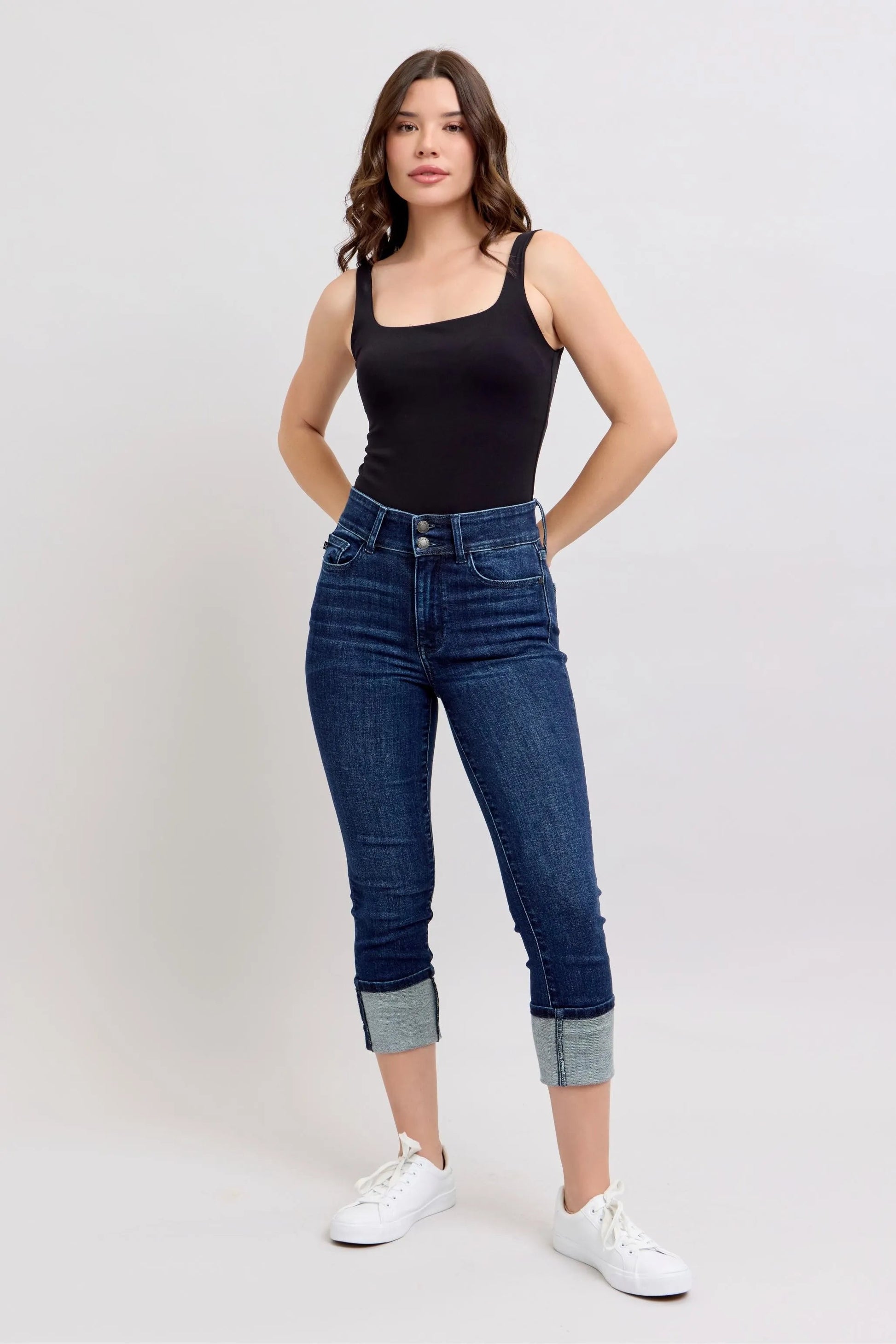 Judy Blue High - Waist Double Waist Band Skinny Jeans