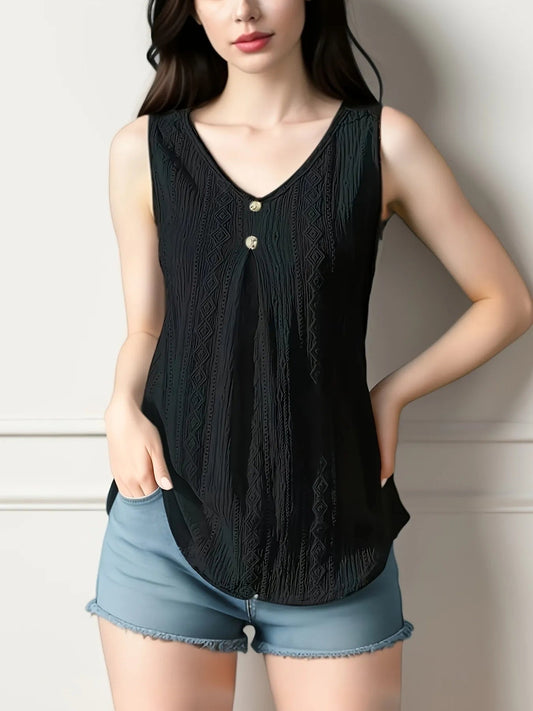 Lace V - Neck Tank