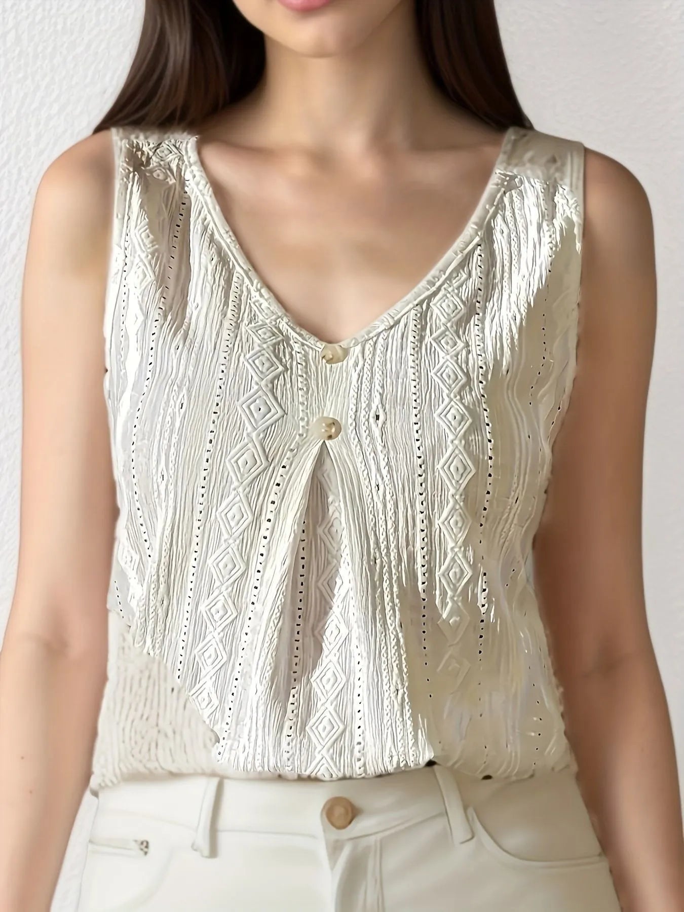 Lace V - Neck Tank