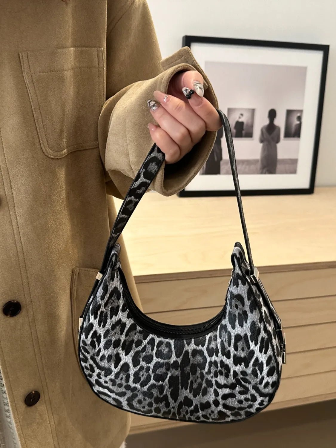 Leopard PU Leather Shoulder BagBag