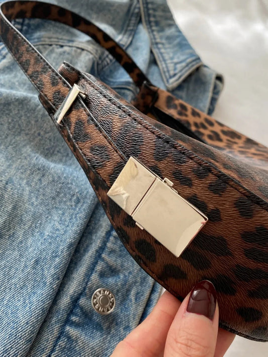 Leopard PU Leather Shoulder BagBag