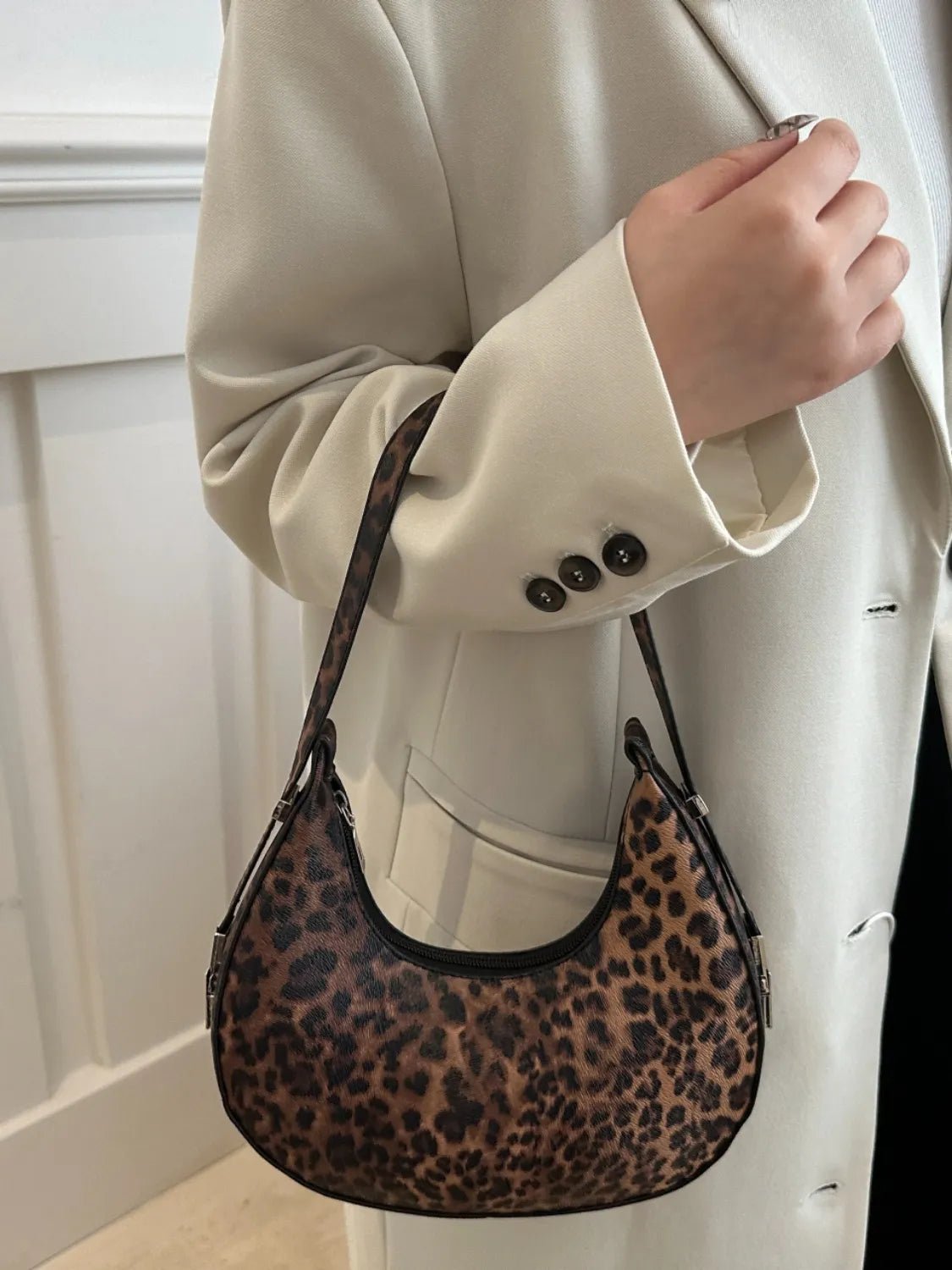 Leopard PU Leather Shoulder BagBag