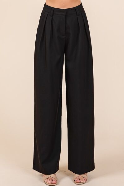 Mittoshop Pintuck Detail High Rise Pants