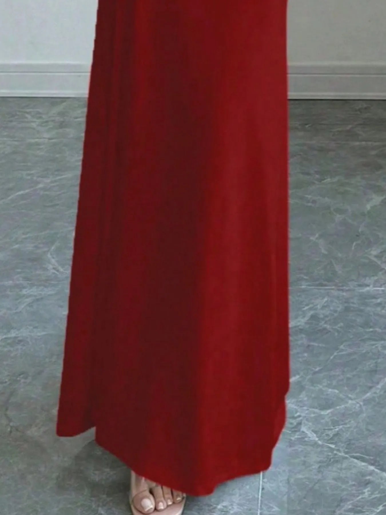 Off - Shoulder Long Sleeve Bodycon Maxi Dress