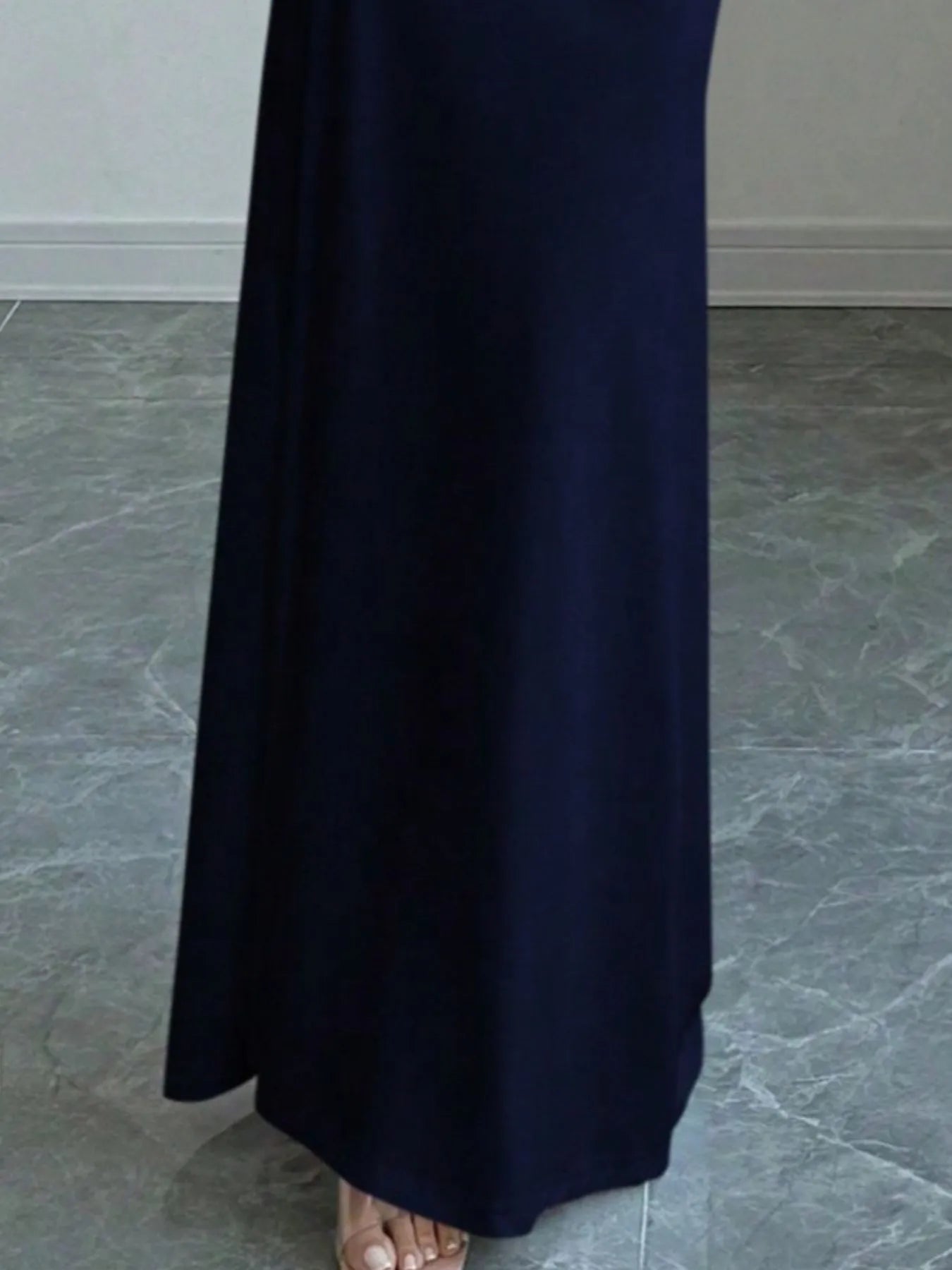 Off - Shoulder Long Sleeve Bodycon Maxi Dress