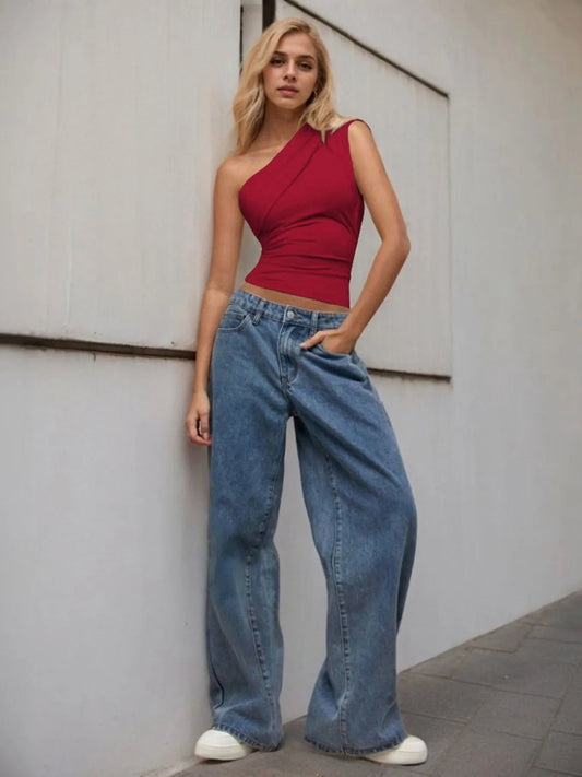 One - Shoulder Tank Top