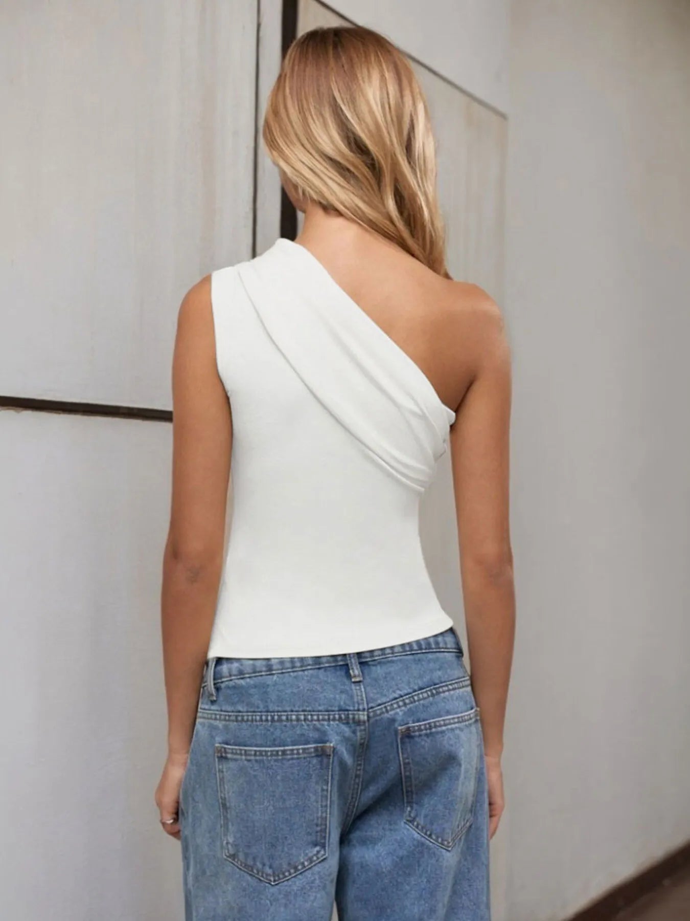 One - Shoulder Tank Top
