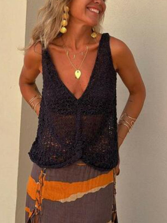 Openwork V - Neck Tank - Classique Collection