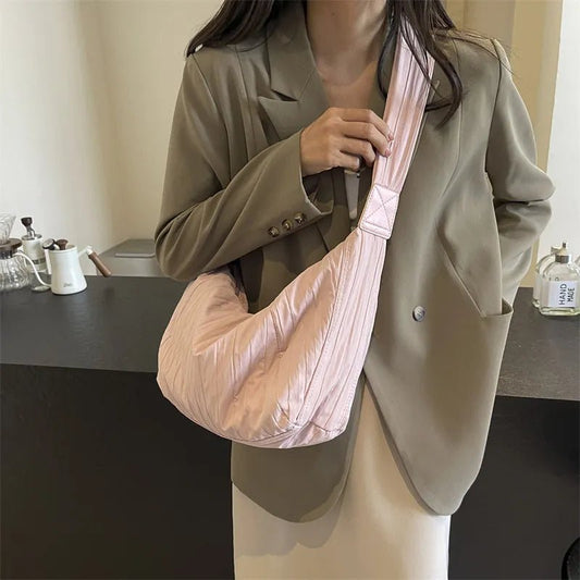 Pleated Dumpling Crossbody BagBag