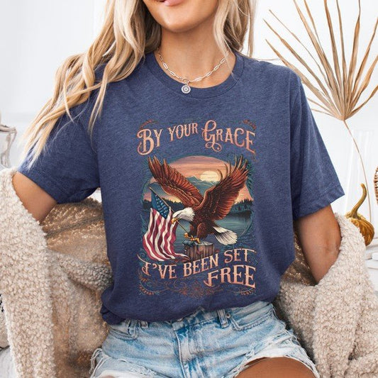 Plus - By Your Grace American Christian T-shirt