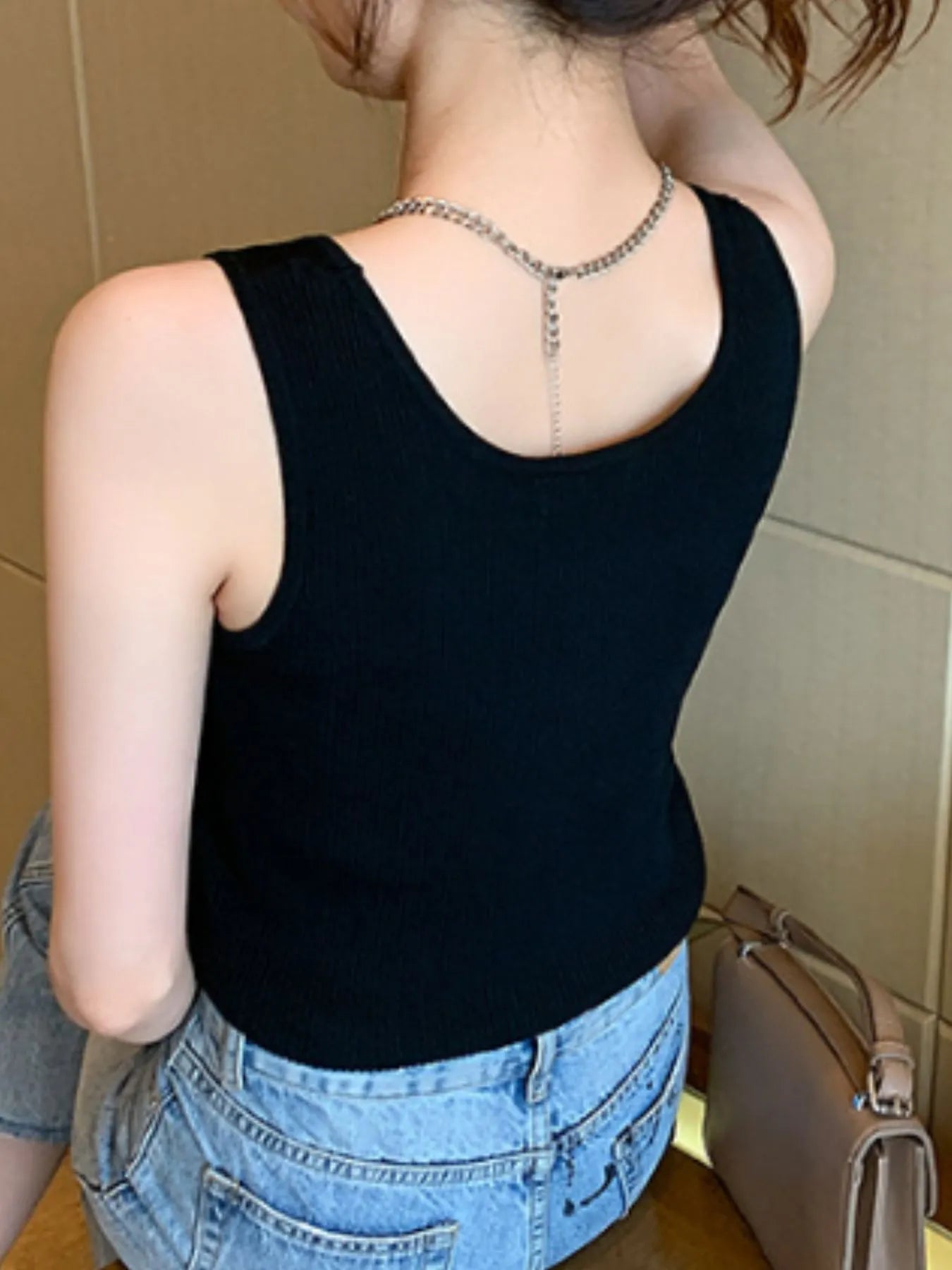 Plus Size Ribbed Scoop Neck Tank