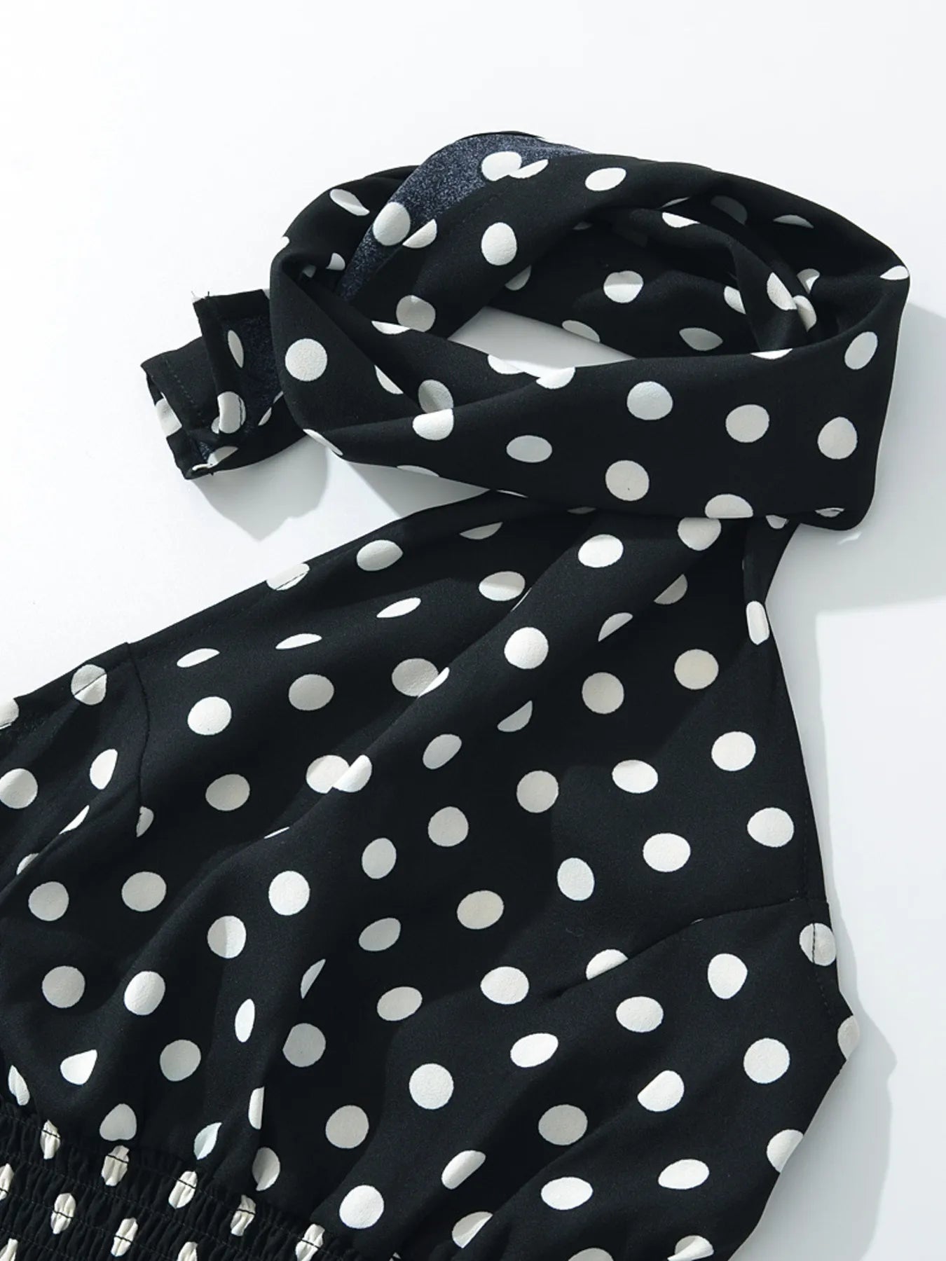 Polka Dot One - Shoulder Top and Mini Skirt Set