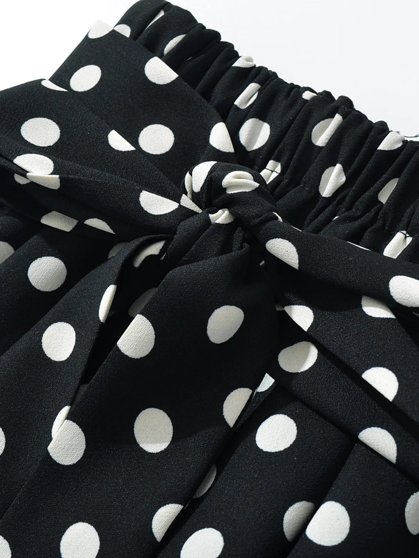 Polka Dot One - Shoulder Top and Mini Skirt Set