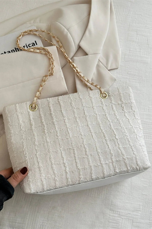 Polyester Texture Chain Tote bagBag