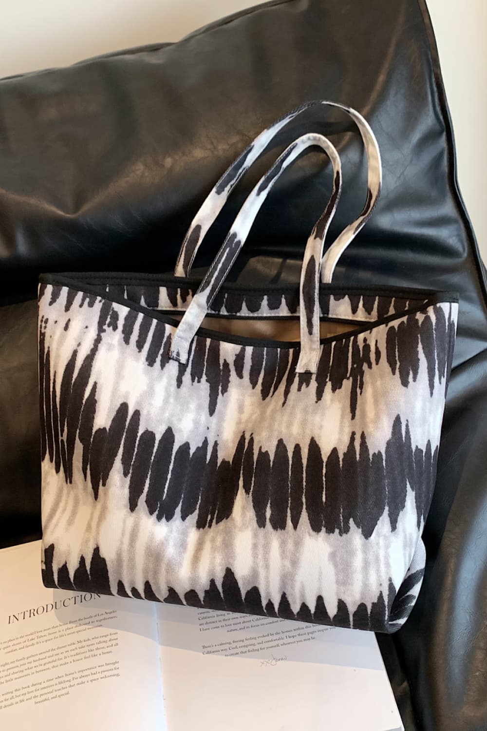 Printed PU Leather Tote BagBag