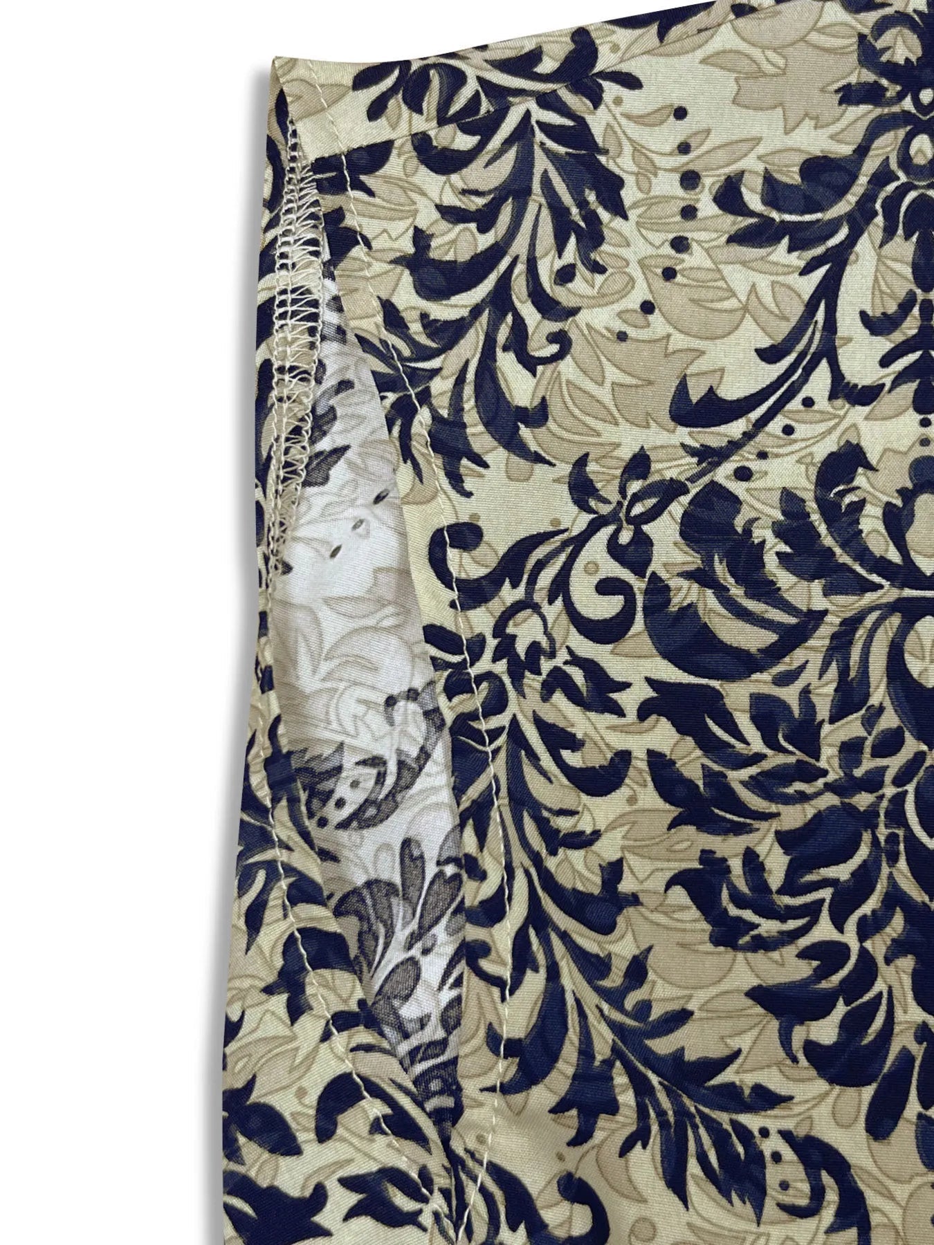 Printed V - Neck Cap Sleeve Maxi Dress
