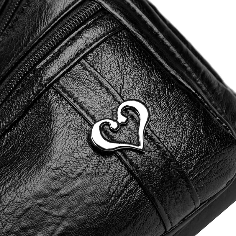 PU Leather Multi - Pockets Crossbody BagBag