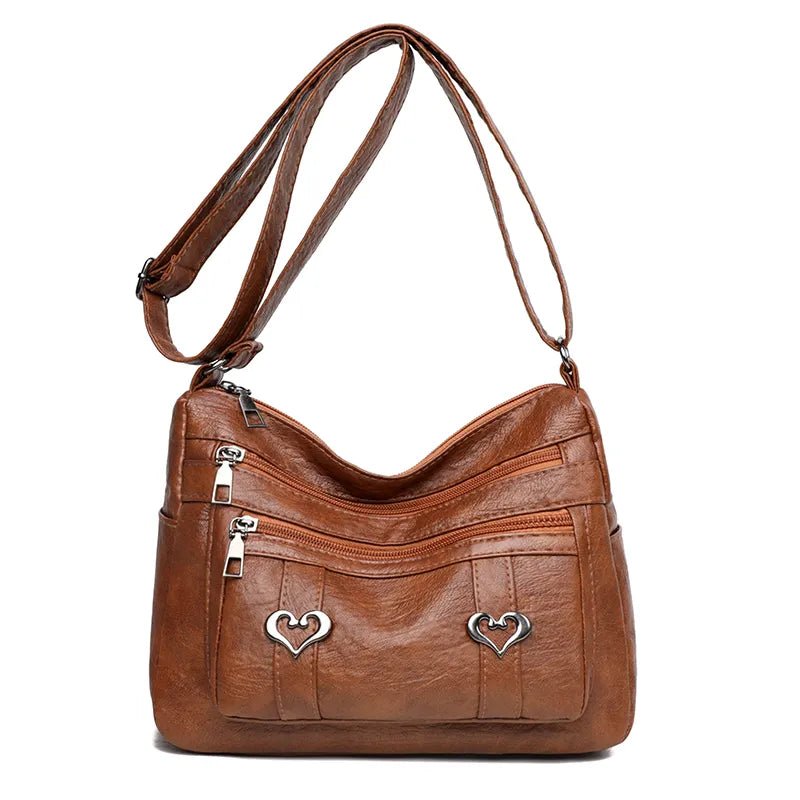 PU Leather Multi - Pockets Crossbody BagBag