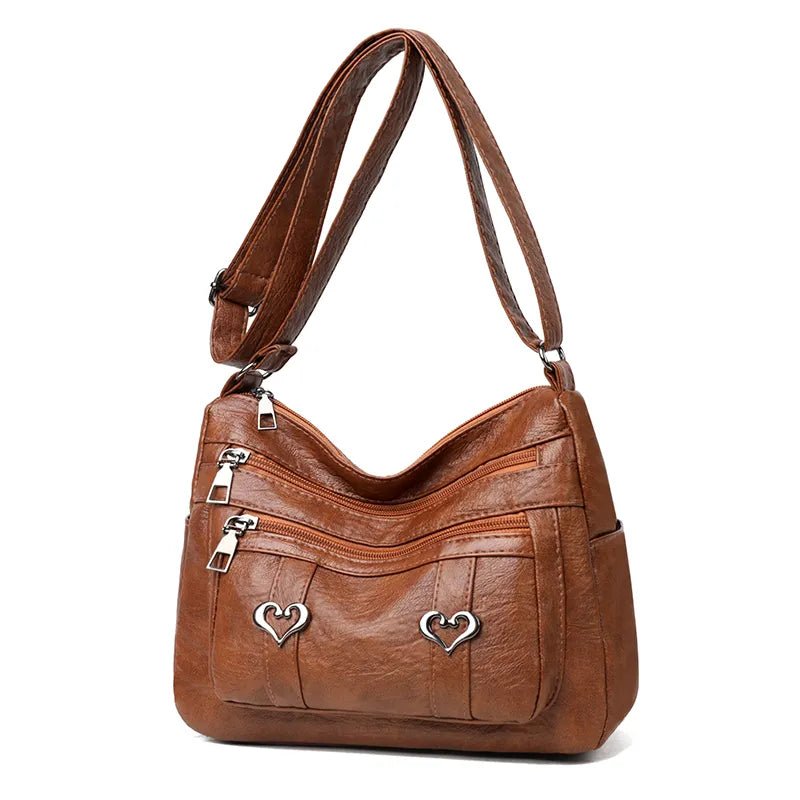PU Leather Multi - Pockets Crossbody BagBag