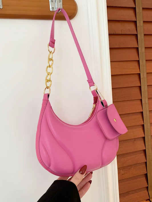 PU Leather Shoulder Bag with EarPods BagBag
