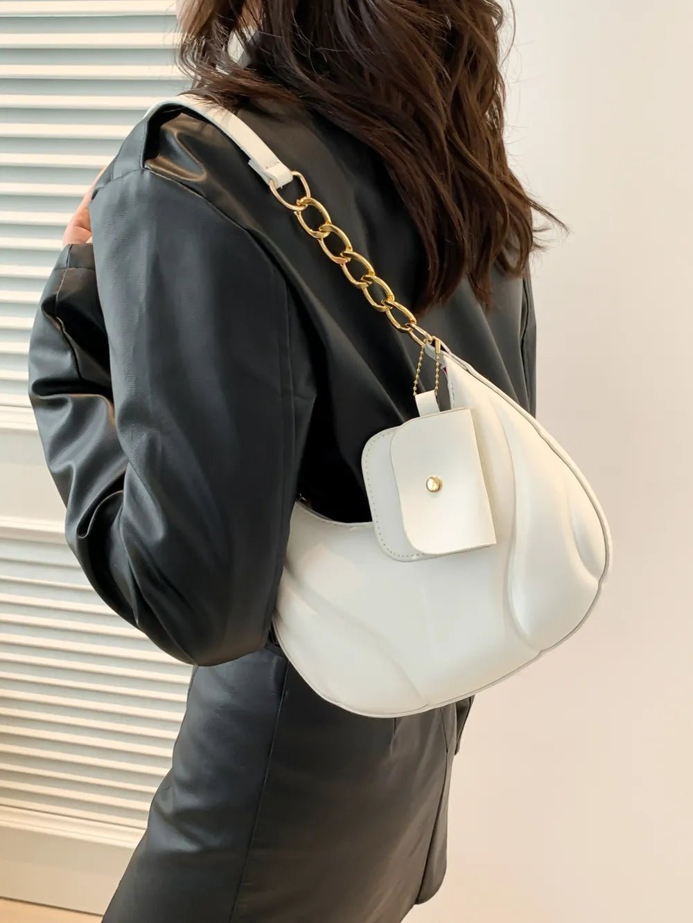 PU Leather Shoulder Bag with EarPods BagBag