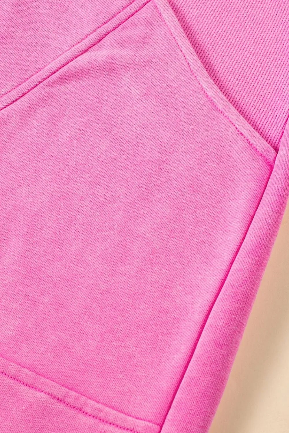Quarter Zip Pocketed Cap Sleeve Sweatshirt Dress