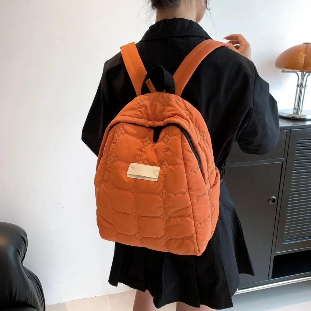Quilted Polyester Backpack BagBag