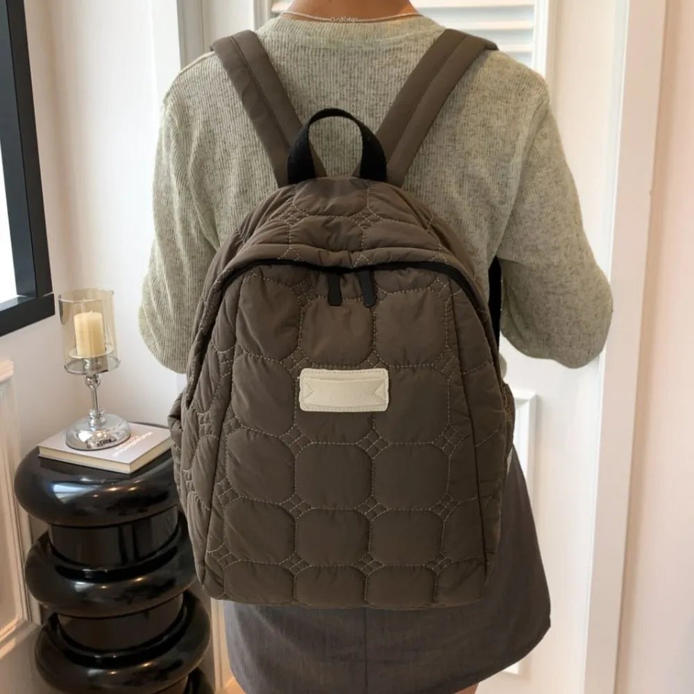 Quilted Polyester Backpack BagBag
