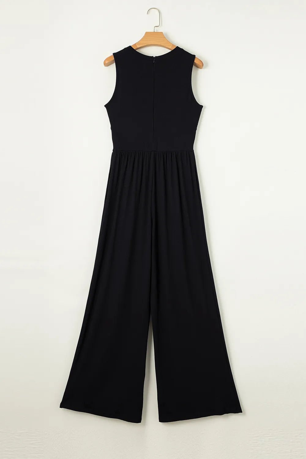 Round Neck Sleeveless Jumpsuit