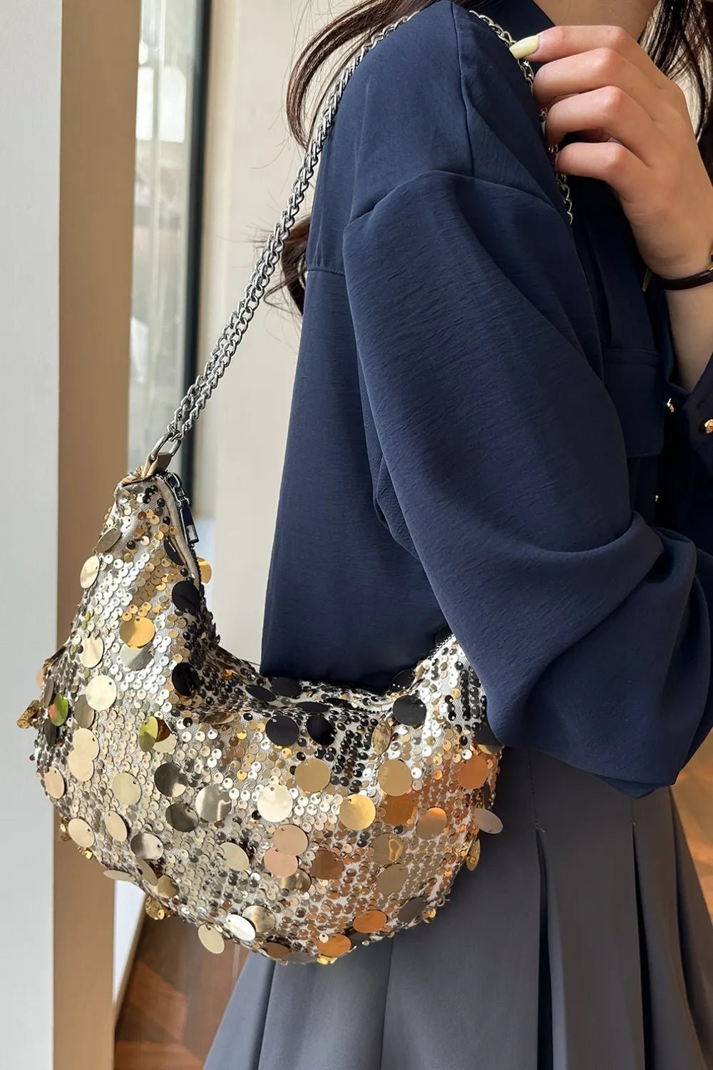 Sequin Chain Crossbody BagBag