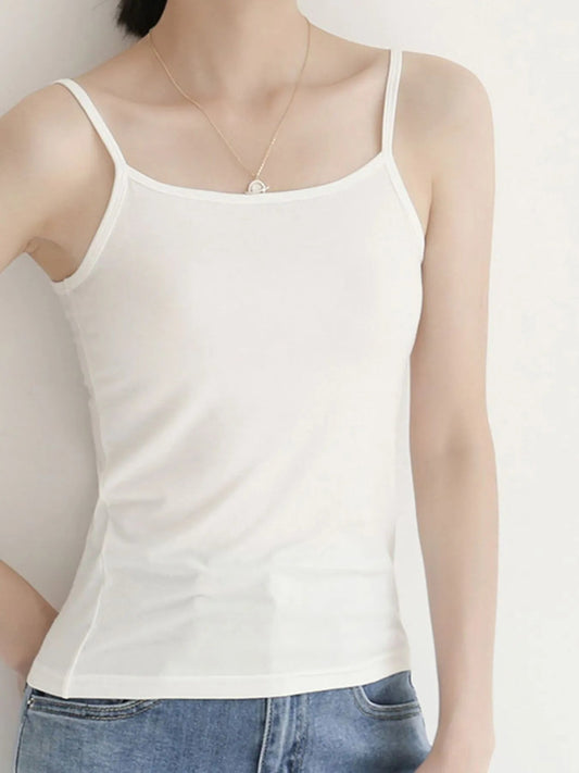 Solid Color Scoop Neck Cami