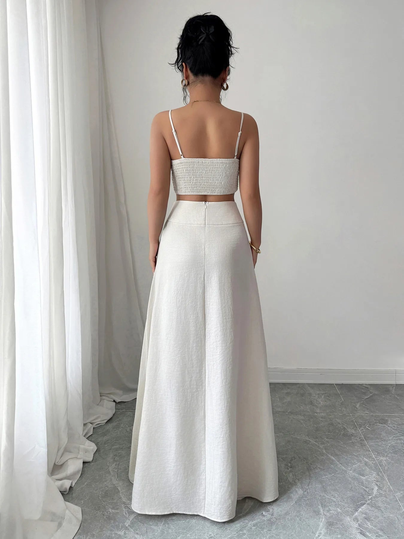 Square Neck Cami and Maxi Skirt Set