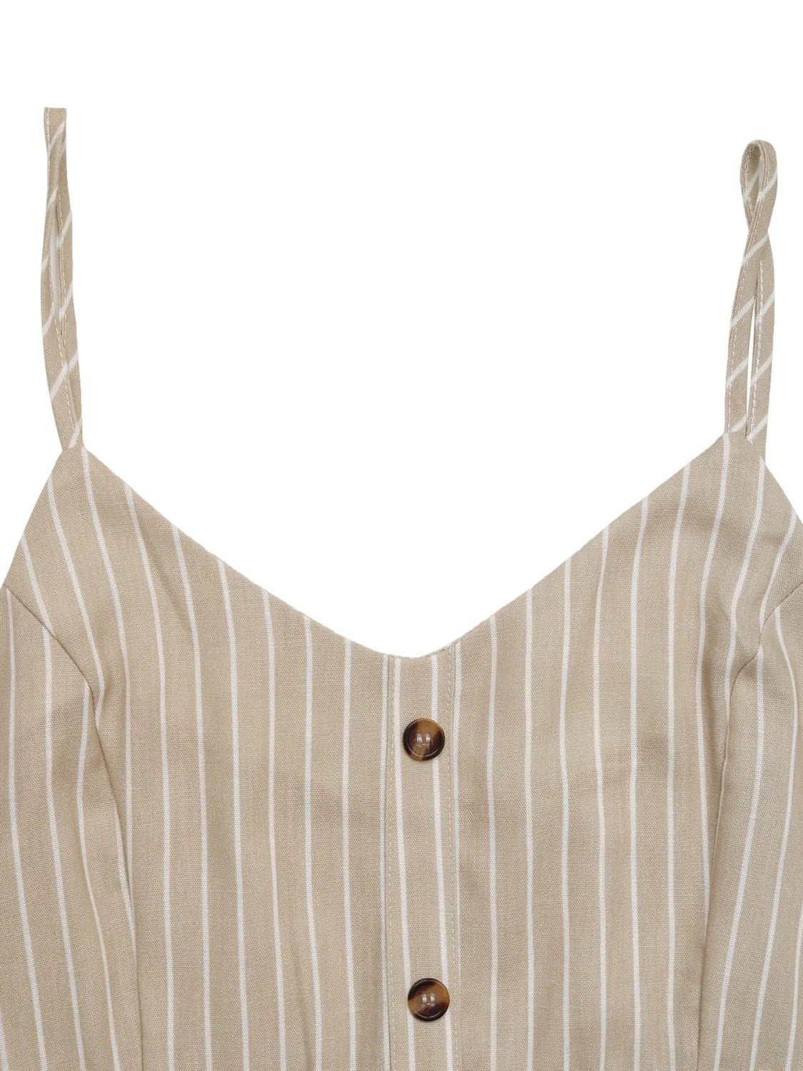 Striped V - Neck Cami Dress