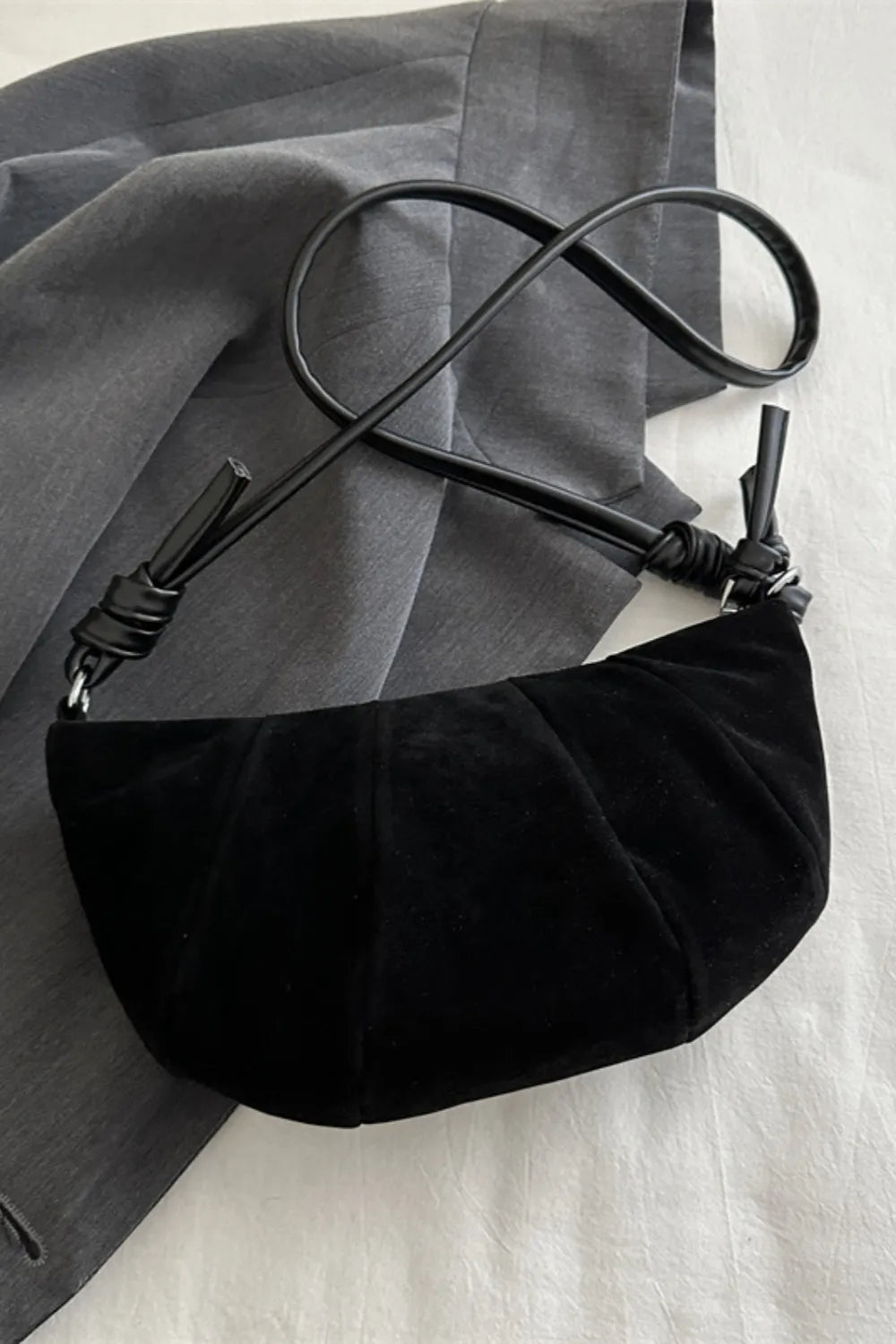 Suede Croissant Shape Shoulder BagBag