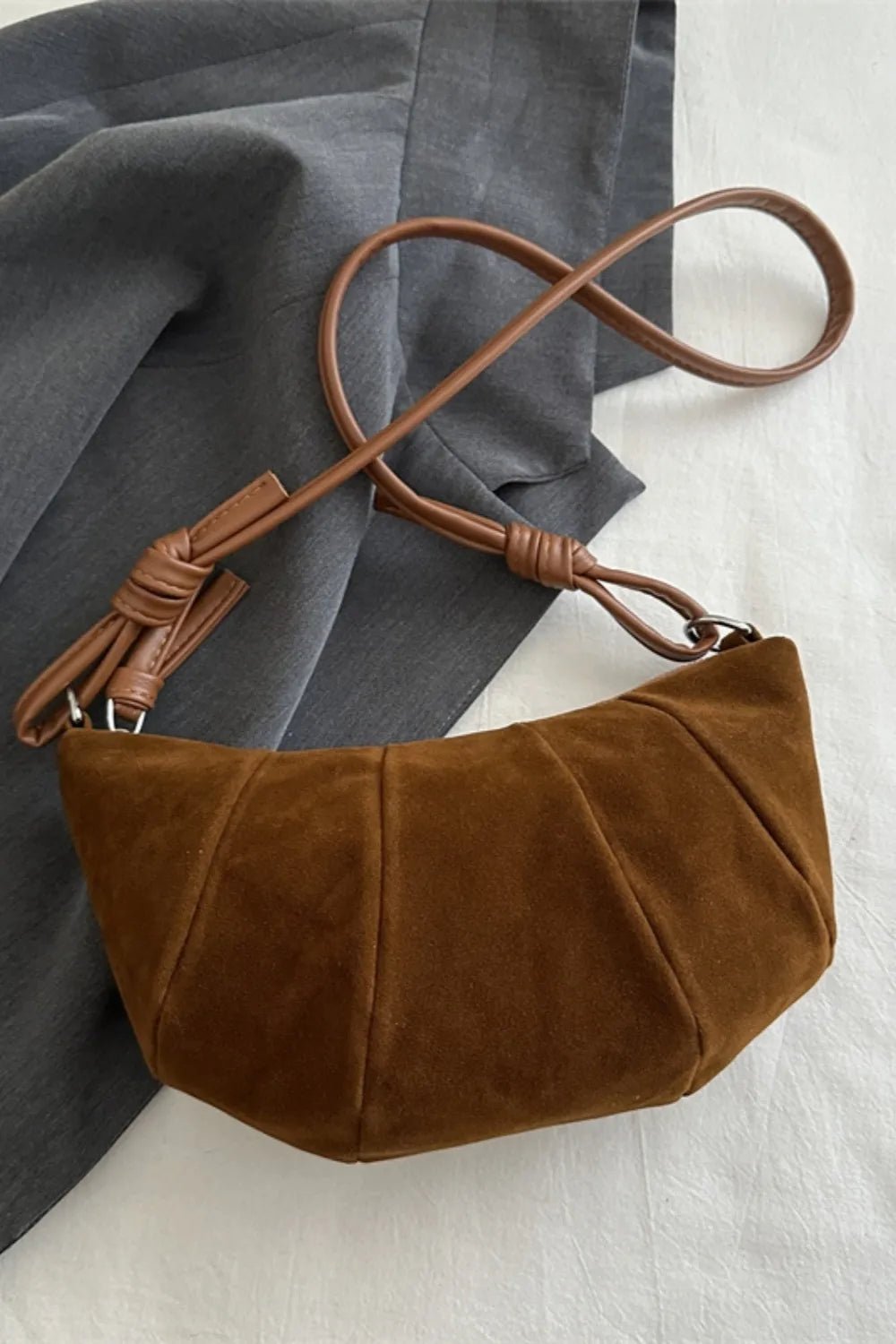 Suede Croissant Shape Shoulder BagBag