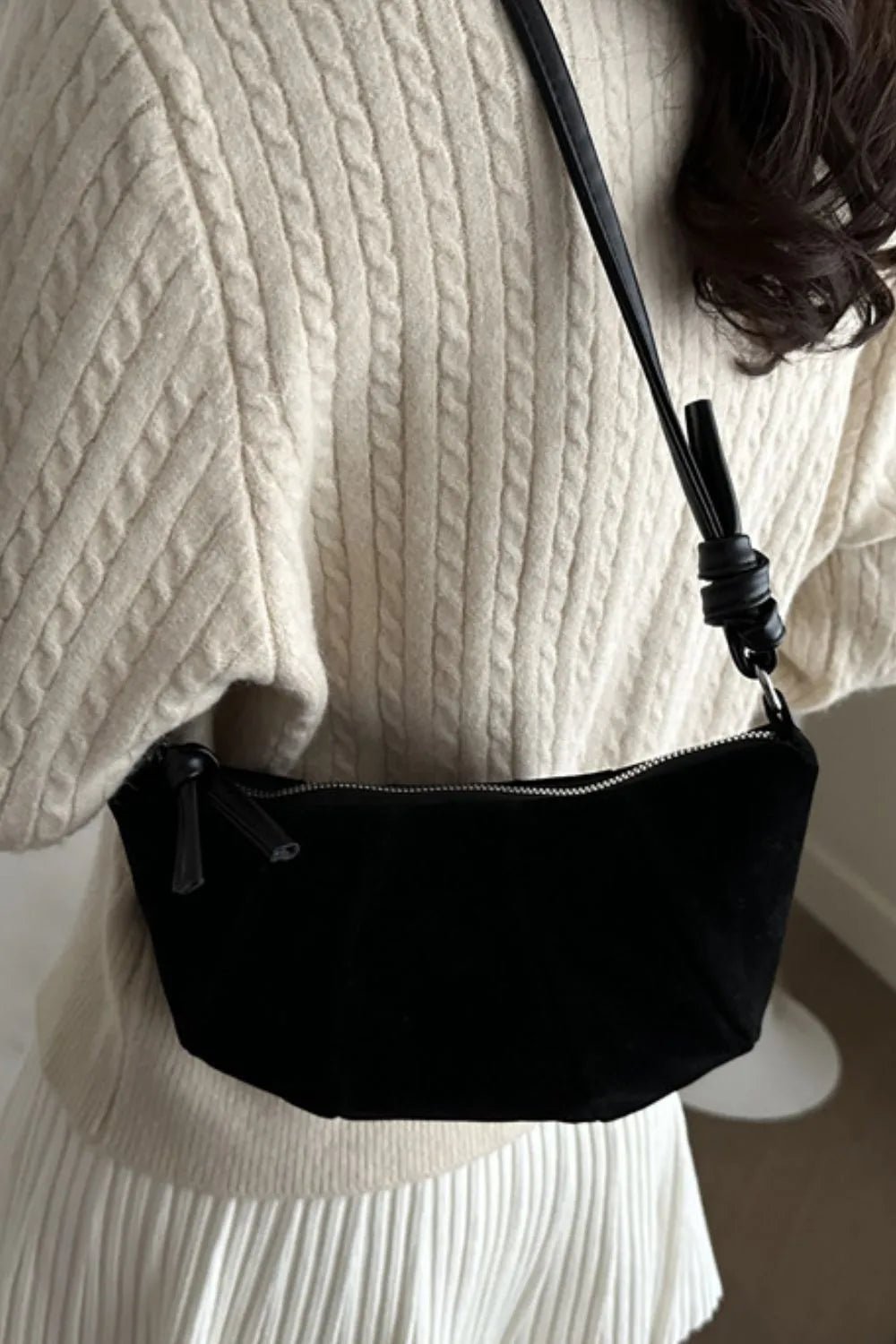 Suede Croissant Shape Shoulder BagBag