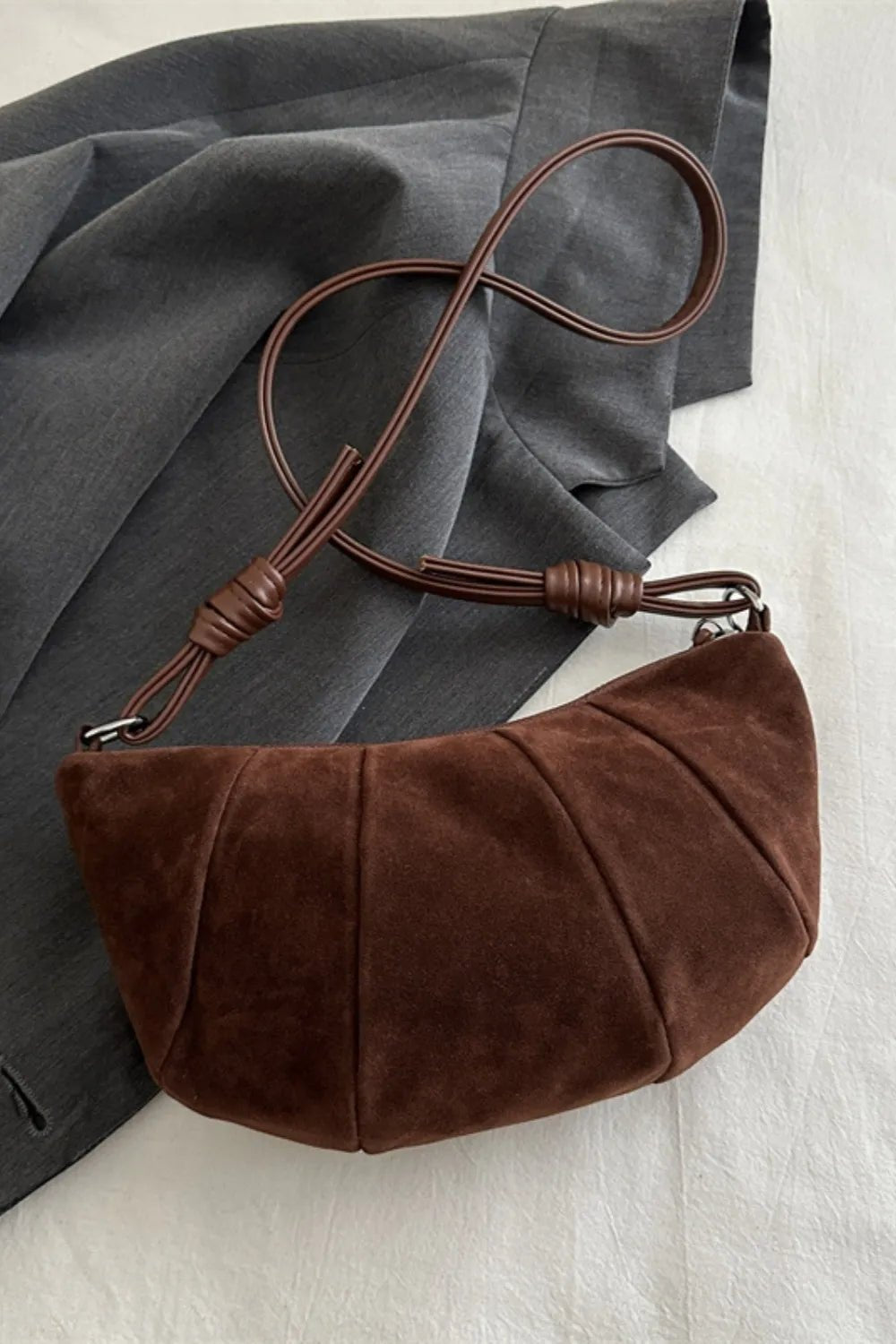 Suede Croissant Shape Shoulder BagBag